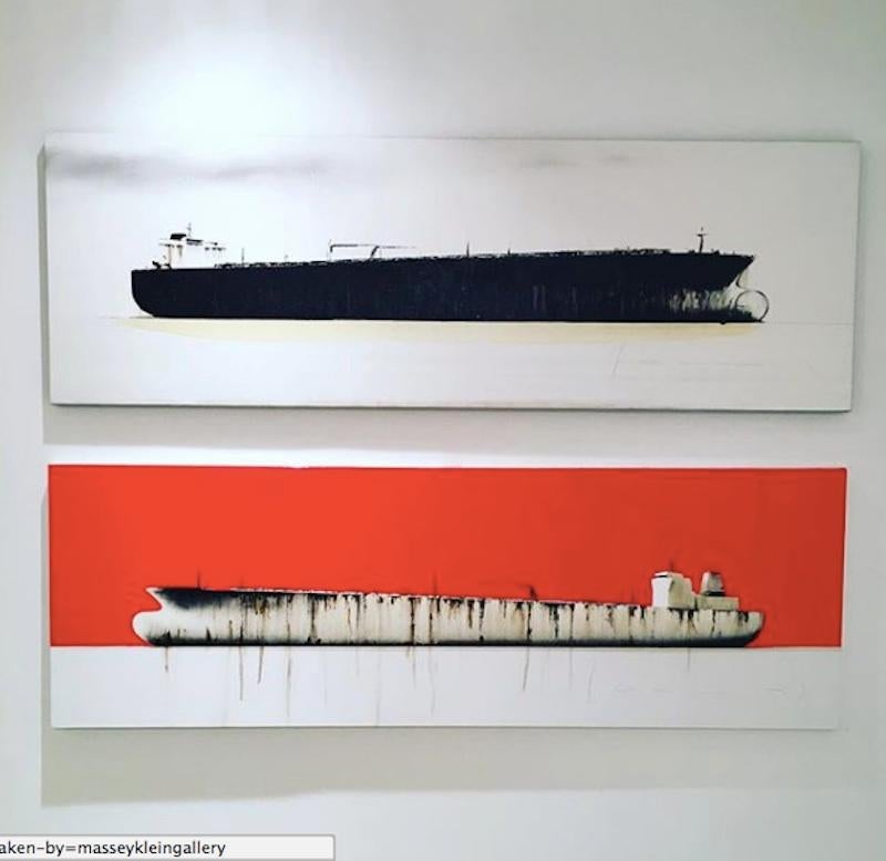 Tanker 6 - Painting by Stephane Joannes