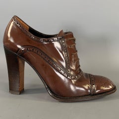 STEPHANE KELIAN Size 6.5 Brown 270053 Spectator Pumps