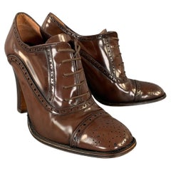 STEPHANE KELIAN Size 6.5 Brown 270053 Spectator Pumps