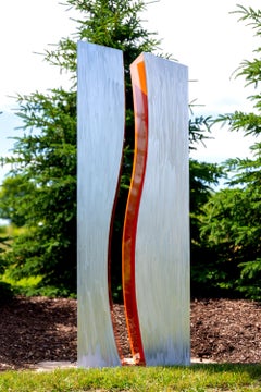 Between Us - Contemporary Metal Abstract Outdoor Sculpture