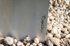 Slender - tall, modern, abstract, contemporary, aluminum outdoor sculpture