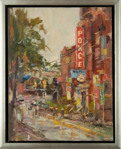 Ponce Market Atlanta von Stephanie Amato, gerahmtes Stadtgemälde auf Leinwand