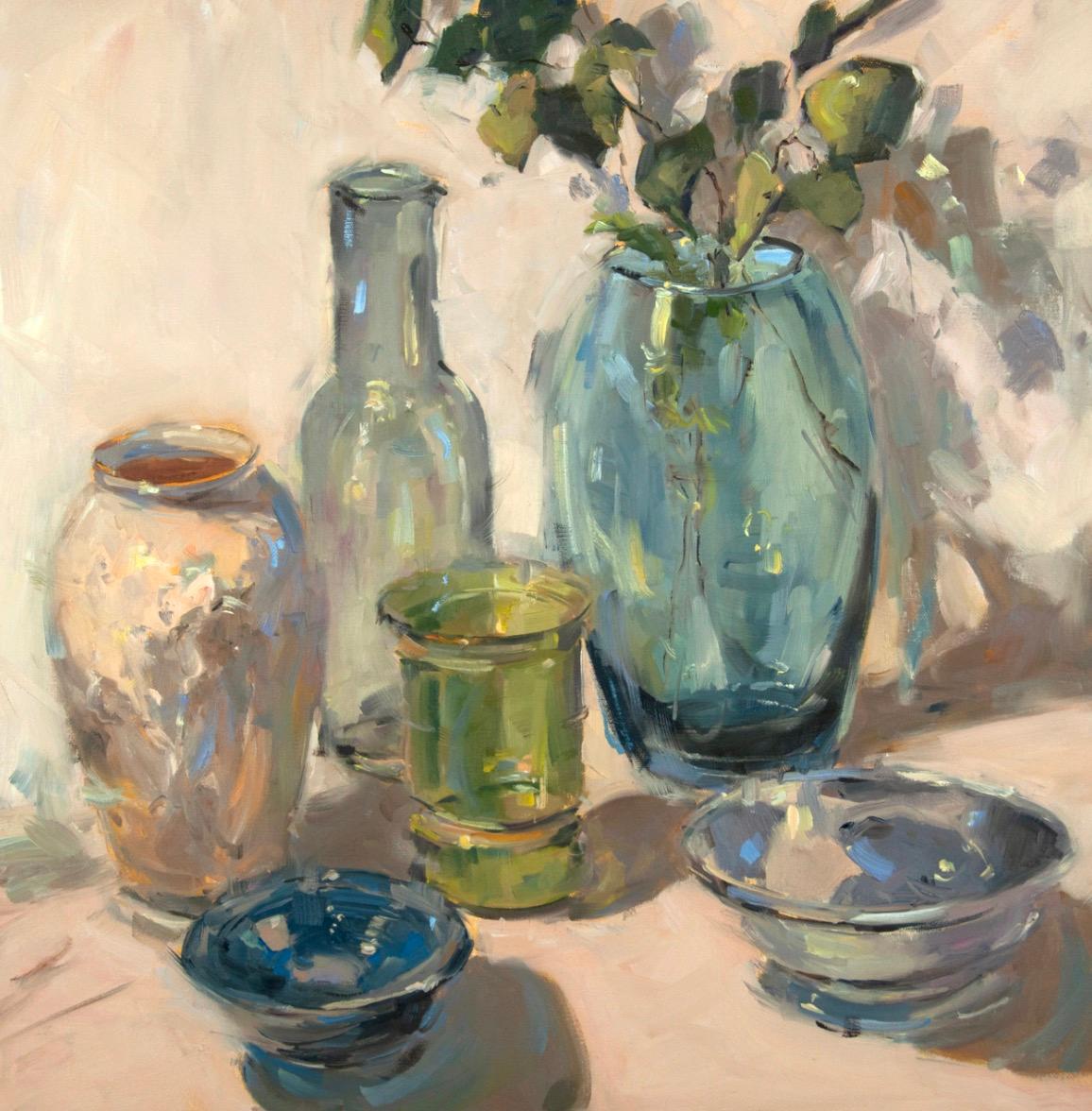 The Collection by Stephanie Amato, Still Life Oil Painting on Canvas