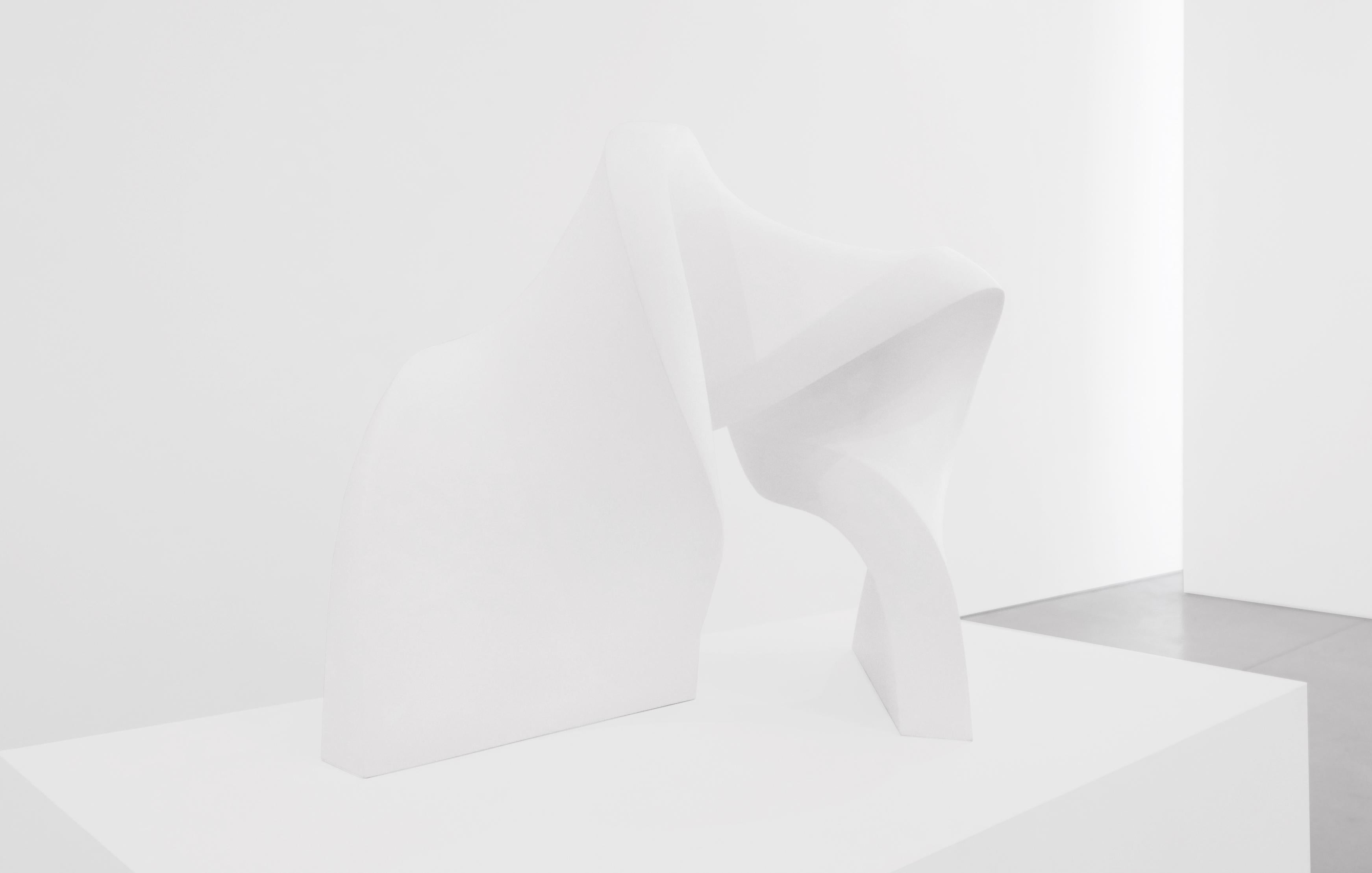 Pinnacle (White), Edition 1/8 - Minimalist Sculpture by Stephanie Bachiero