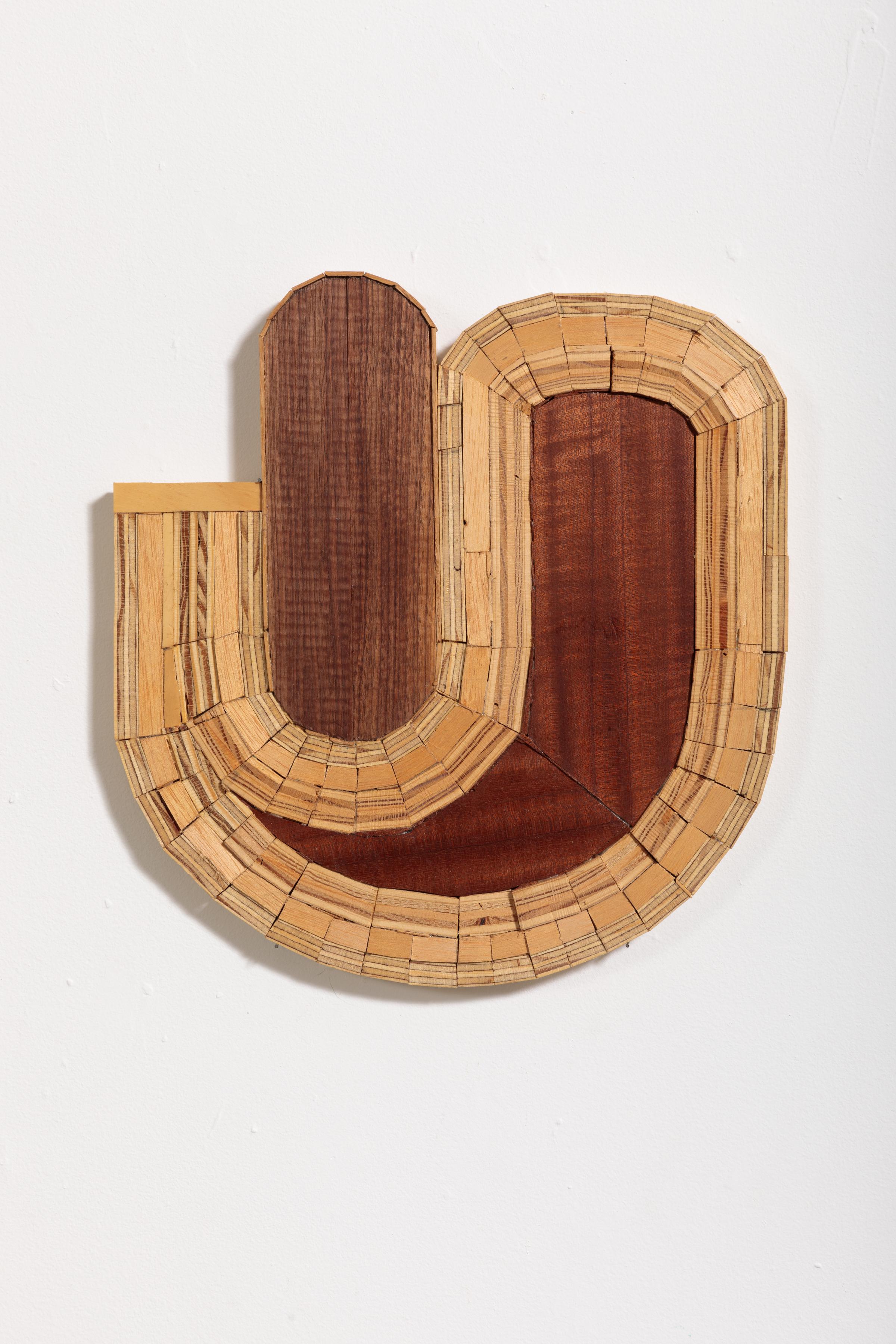 Stephanie Beck Abstract Sculpture - Mosaic #3, Sculptural “Drawings"  Made of Plywood, Wood, Glue, and Mineral Oil 