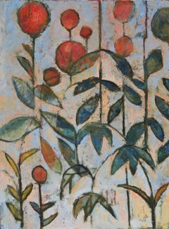 Balloon Garden, Painting, Oil on Canvas
