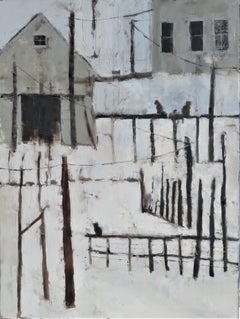 Cats on Guard, Painting, Oil on Canvas