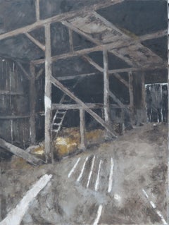 Empty Barn, Painting, Oil on Canvas