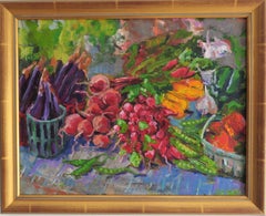 Farmers Market, Painting, Oil on Canvas