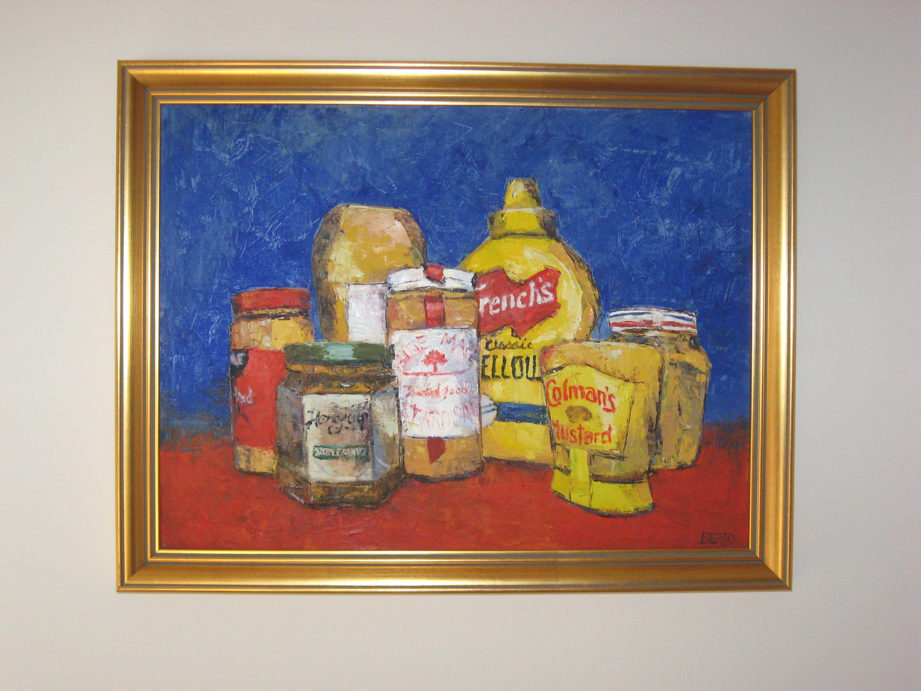Club della Senape, Pittura, Olio su tela - Painting Impressionismo di Stephanie Berry