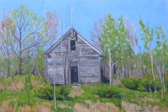 Parker Schoolhouse, Painting, Oil on Canvas