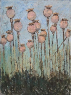 Poppy Seed Heads, Painting, Oil on Canvas