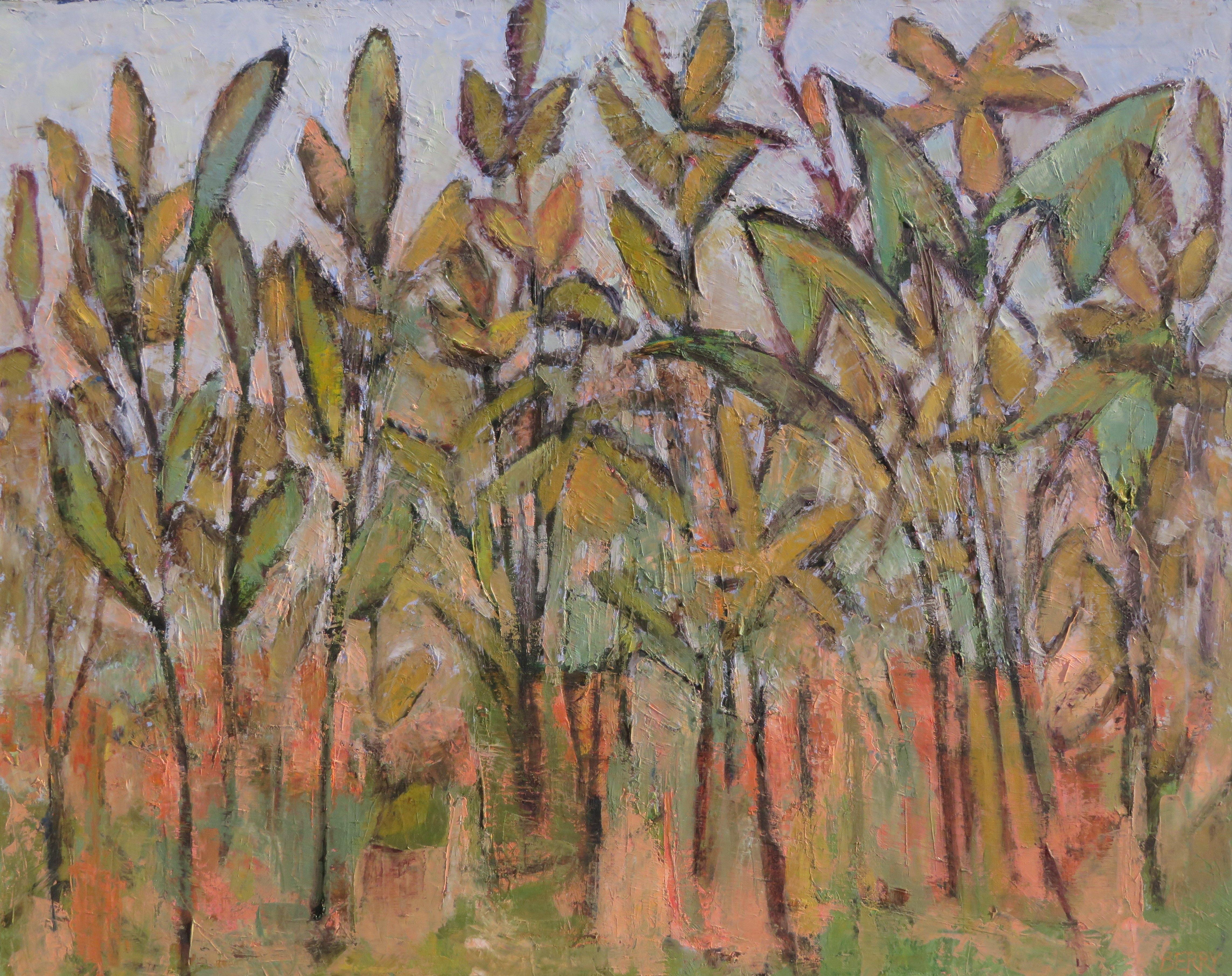 Replant, Pittura, Olio su tela - Painting di Stephanie Berry