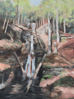 Silver Thread Falls, Painting, Oil on Canvas