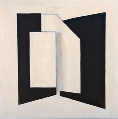 Collage et Espace Contemporary Neutral Geometrisch Abstrakt Hard-Edge Painting