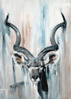 Used German Contemporary Art by Stephanie Blaess - Kudu Bull