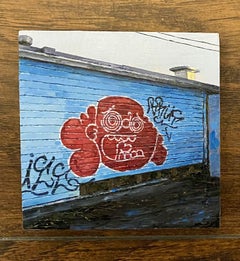"Crazy Eyes" by Stephanie Buer, Original Oil Painting, Urban Grafitti