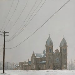 "The Cathedral of St. Anthony, " Oil painting
