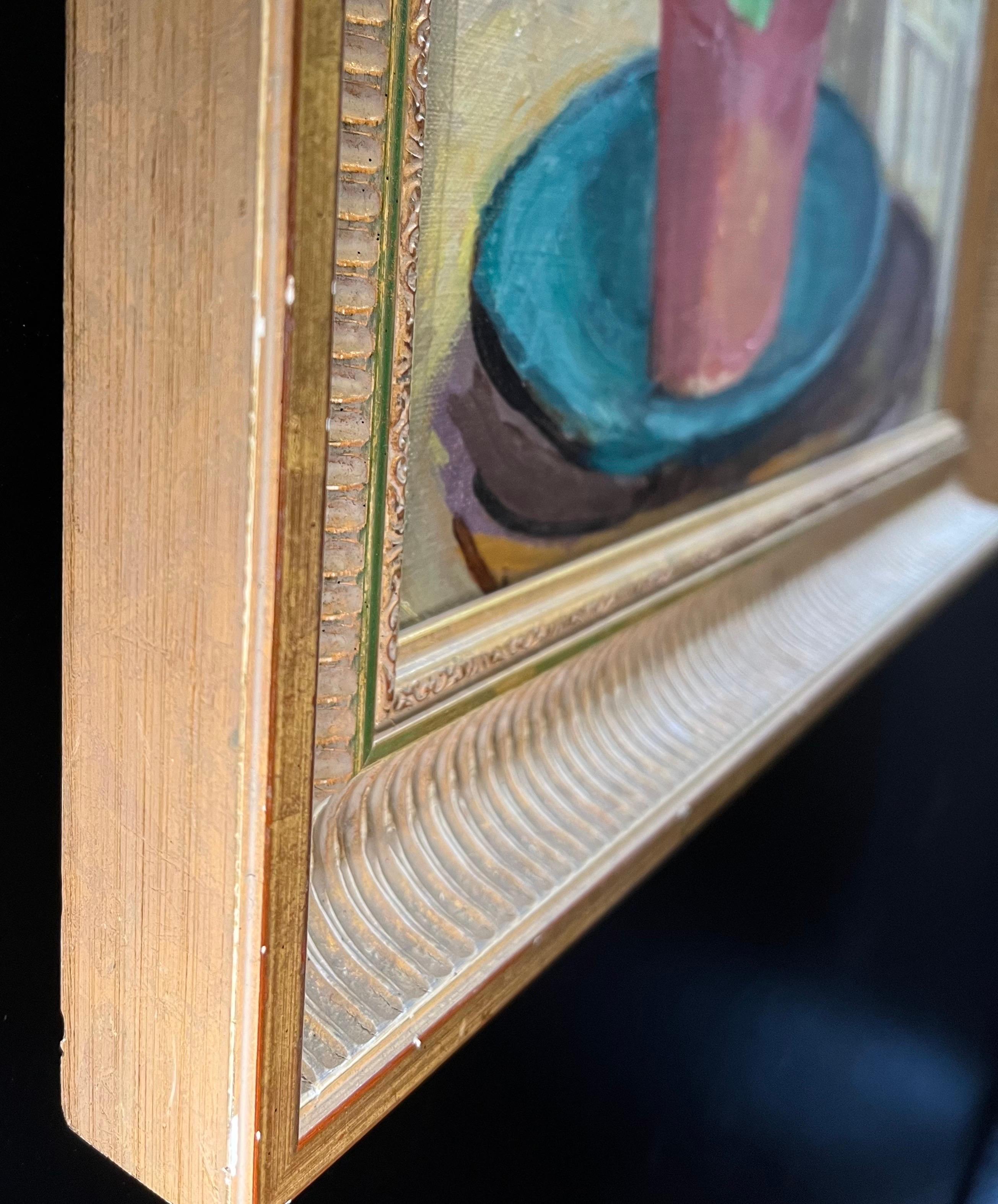 Il Geranio di Stéphanie Guerzoni - Olio su tela - 53x36,5 cm in vendita 3