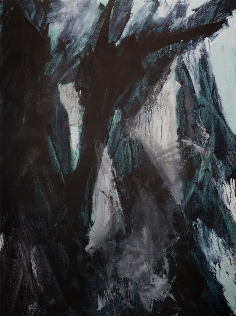 Stephanie Cate Europa 21 Abstract Painting Black White