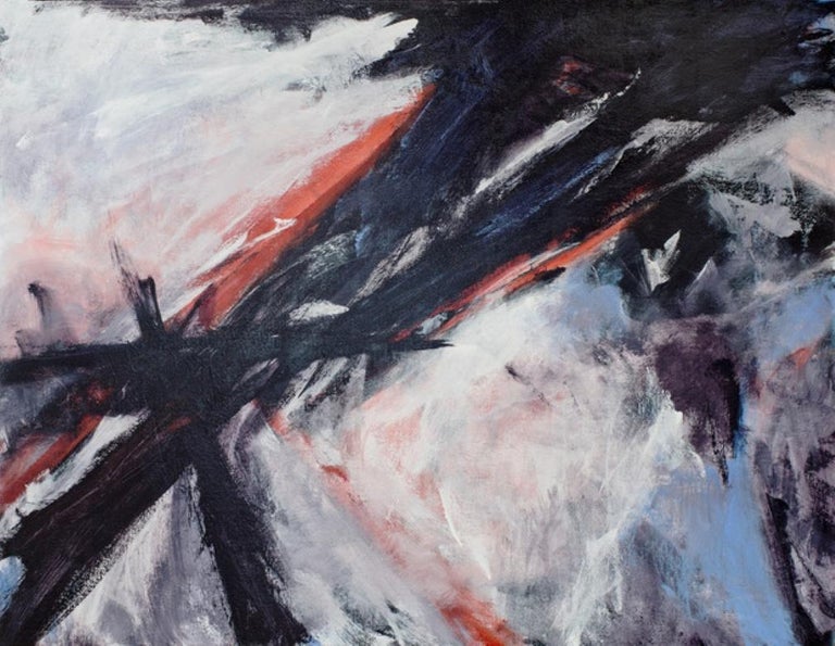 Stephanie Cate Falcon Heavy Abstract Art Acrylic On Wood Panel