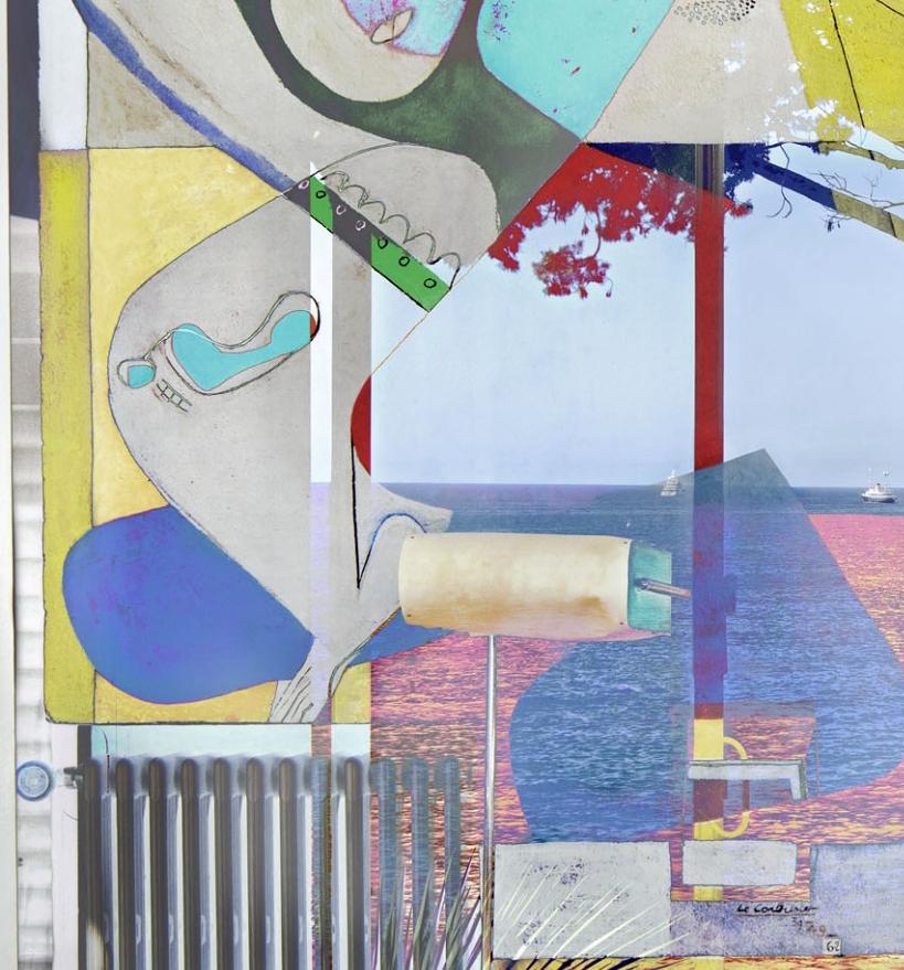 E1027/123 - Villa Eileen Gray - Foto nº 25 - Color Photograph Gris de Stephane Couturier