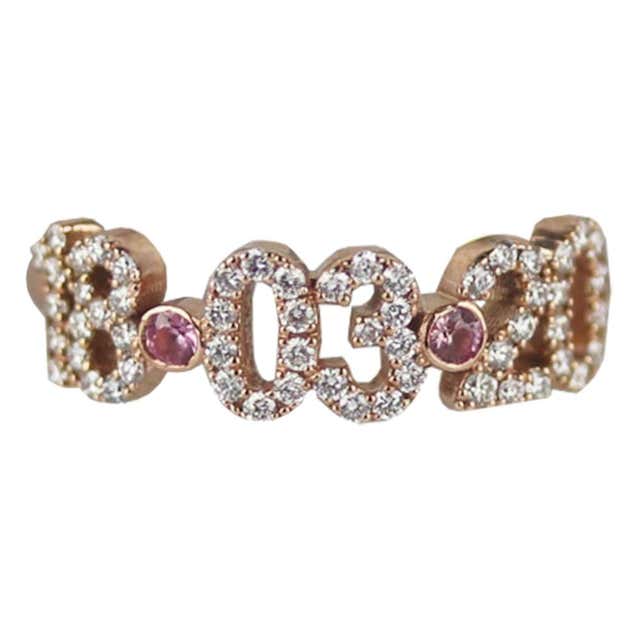 Cartier Etincelle de Cartier 18K Rose Gold Diamond and Sapphire Ring at ...