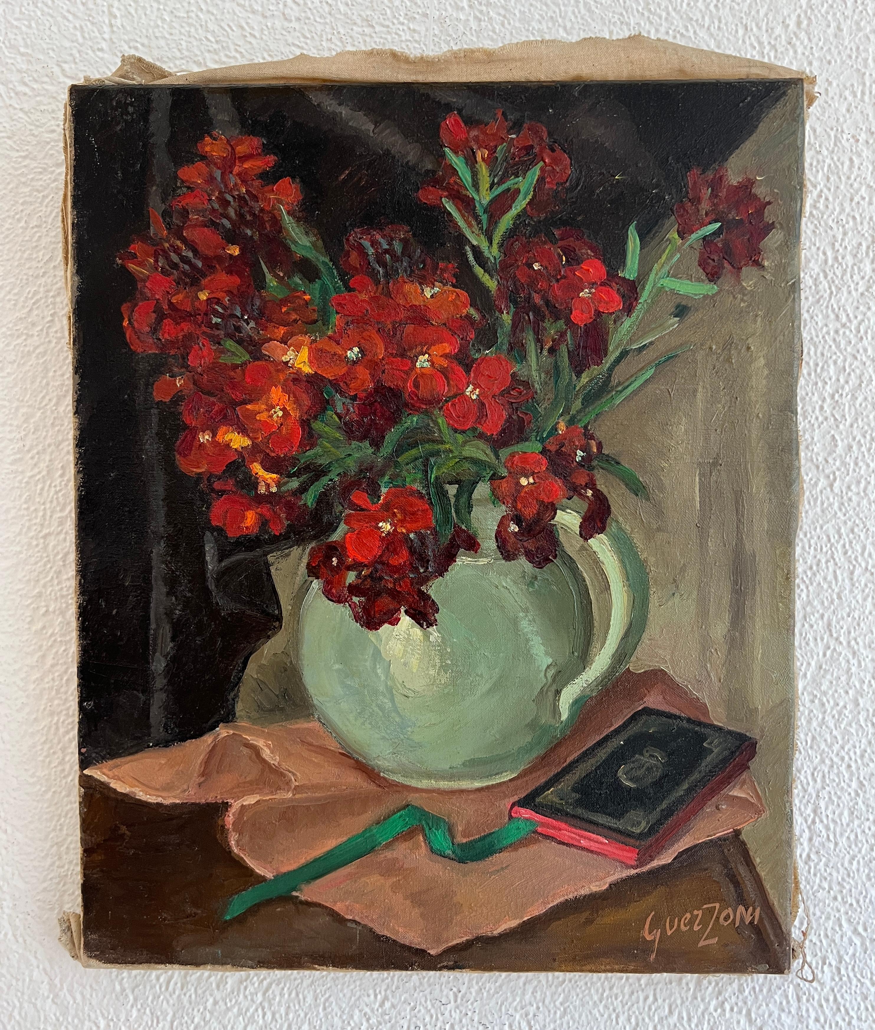 Bouquet in brocca - Painting di Stéphanie Guerzoni