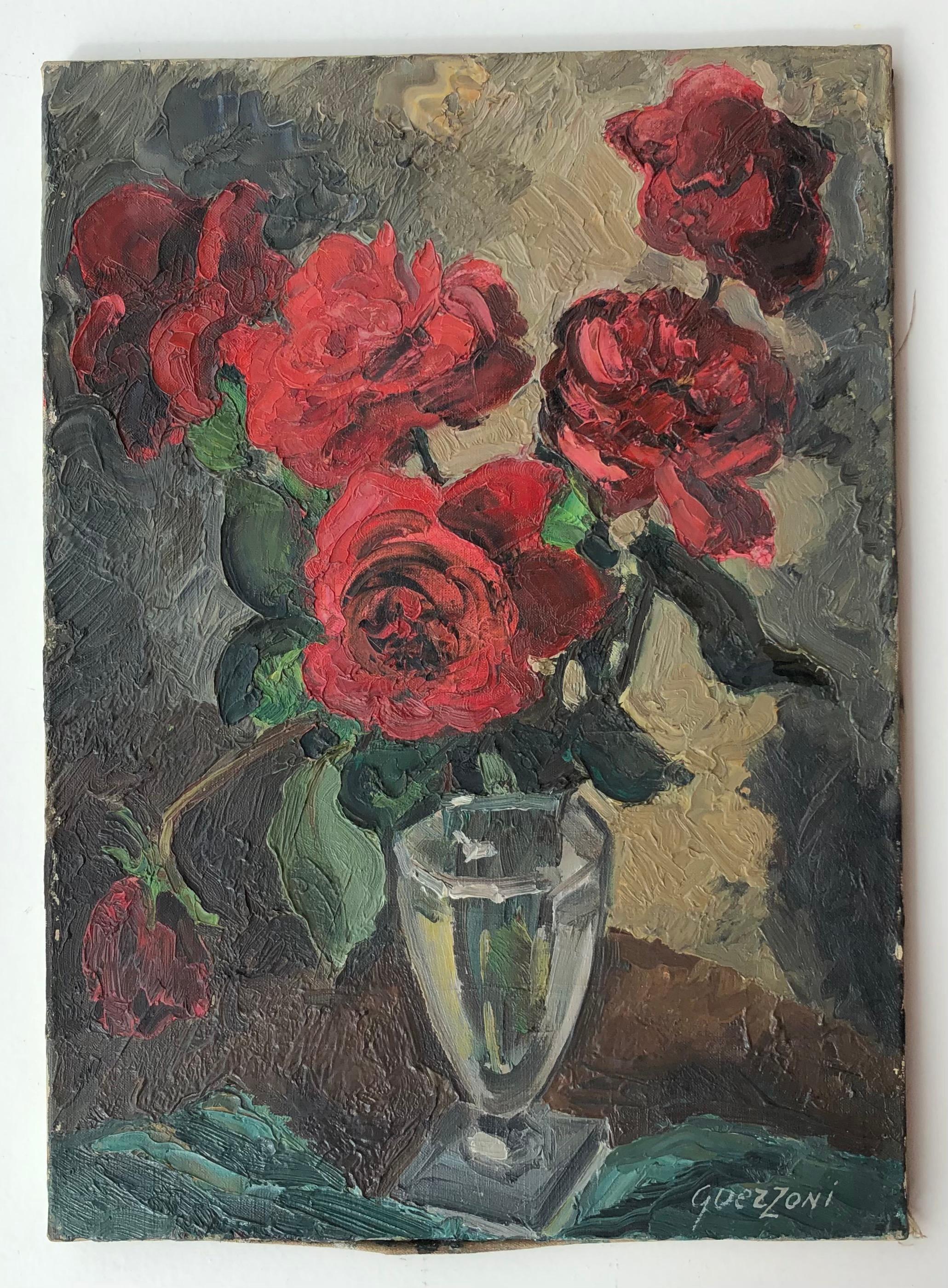 Bouquet de roses - Painting de Stéphanie Guerzoni