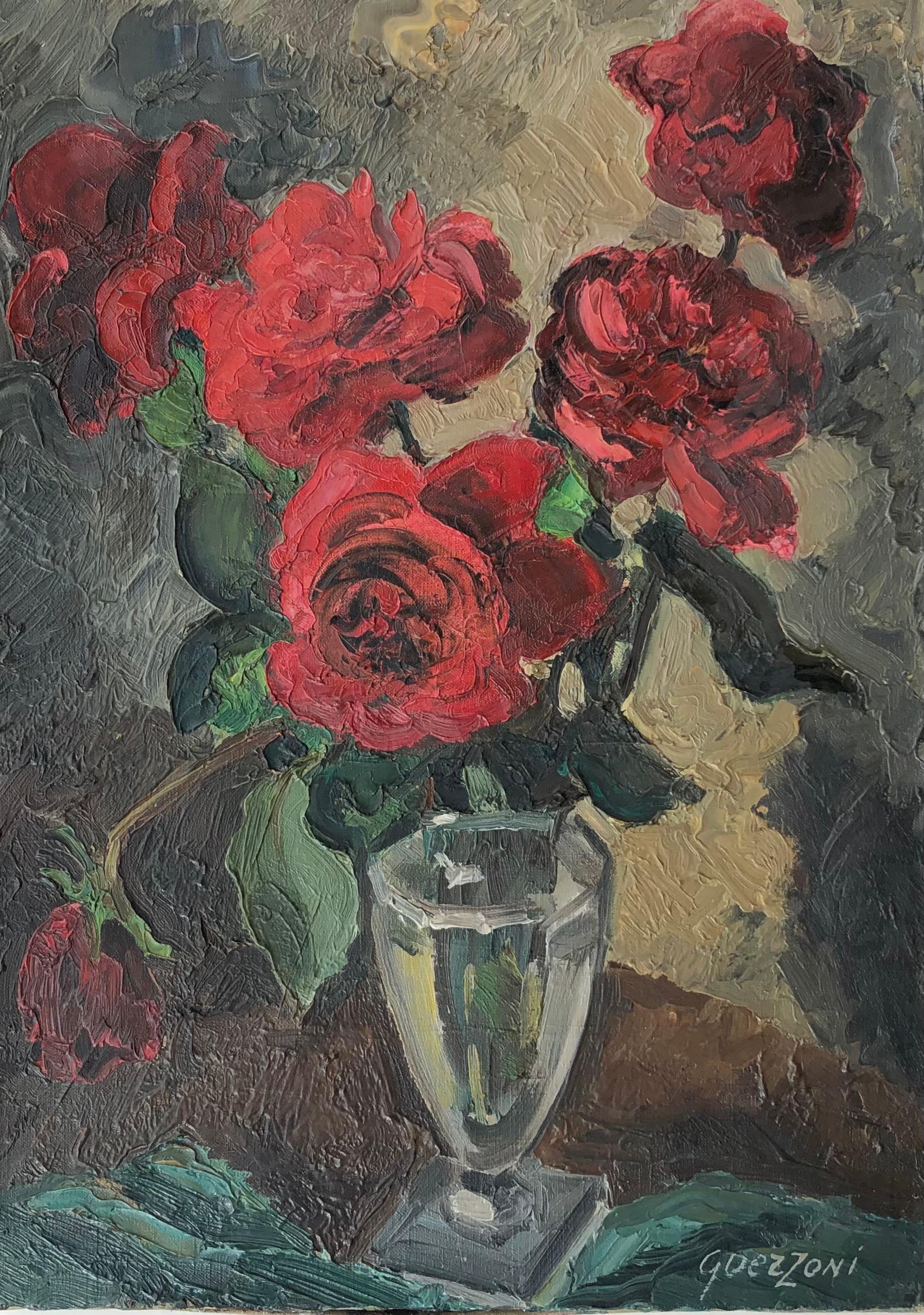 Still-Life Painting di Stéphanie Guerzoni - Bouquet di rose