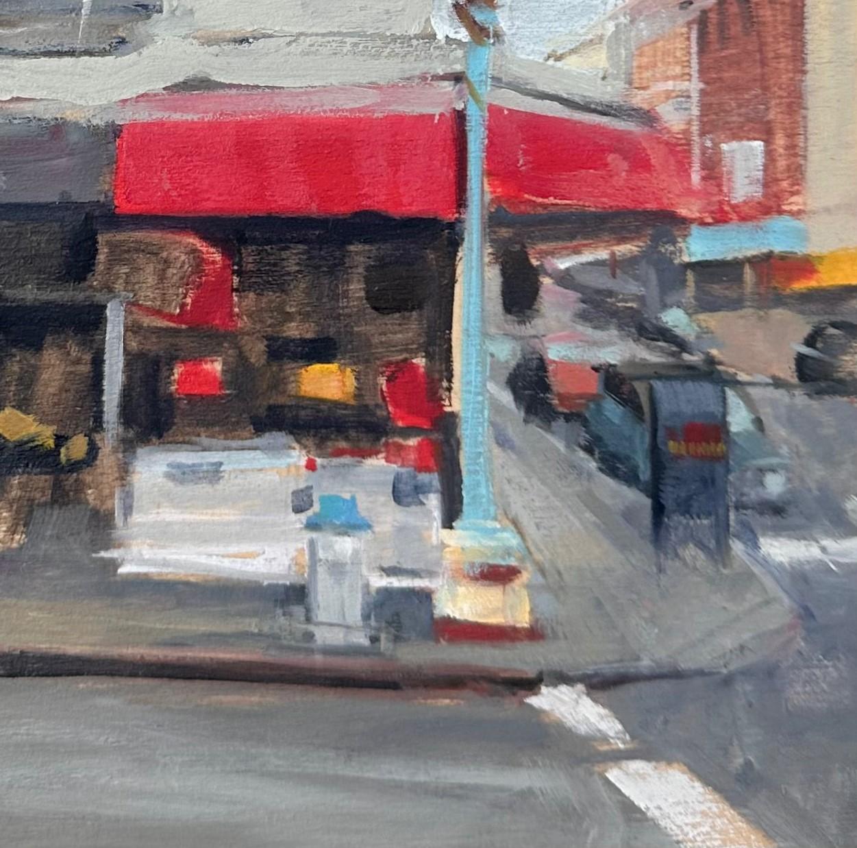„Chinatown Study“ (2024) von Stephanie Hartshorn, Original Cityscape, Ölgemälde im Angebot 2