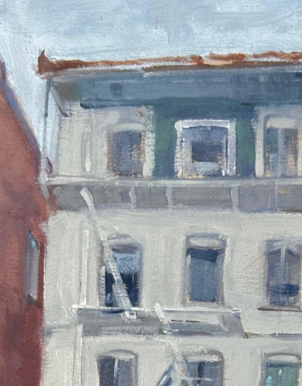 „Chinatown Study“ (2024) von Stephanie Hartshorn, Original Cityscape, Ölgemälde im Angebot 3