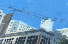 "Connection" (2024) by Stephanie Hartshorn, Original Cityscape Oil Painting