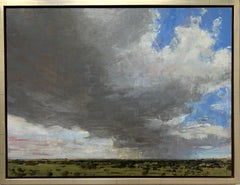 "Homestead" - Impressionist Midwestern Landscape and Skyscape, Oil Painting