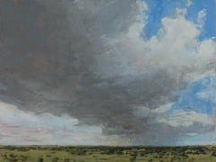 "Homestead" - Impressionist Midwestern Landscape and Skyscape, Oil Painting