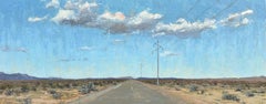 "Carretera abierta" (2023) Por Stephanie Hartshorn, Pintura al óleo original de paisaje