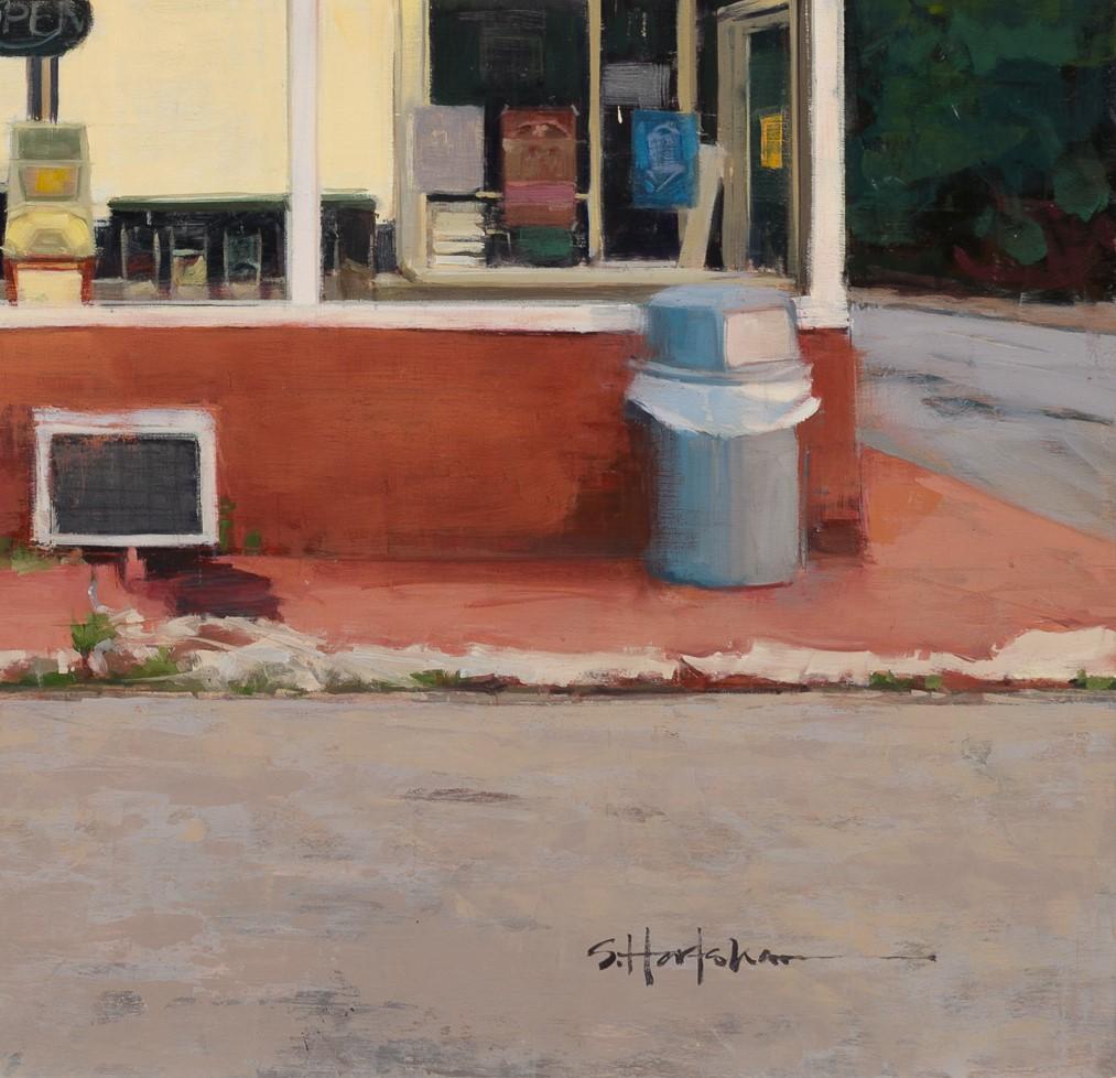„RJ's Place“ (2024) von Stephanie Hartshorn, Original Öl-Stadtlandschaftsgemälde im Angebot 1