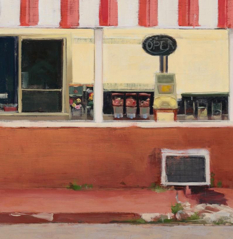 „RJ's Place“ (2024) von Stephanie Hartshorn, Original Öl-Stadtlandschaftsgemälde im Angebot 3