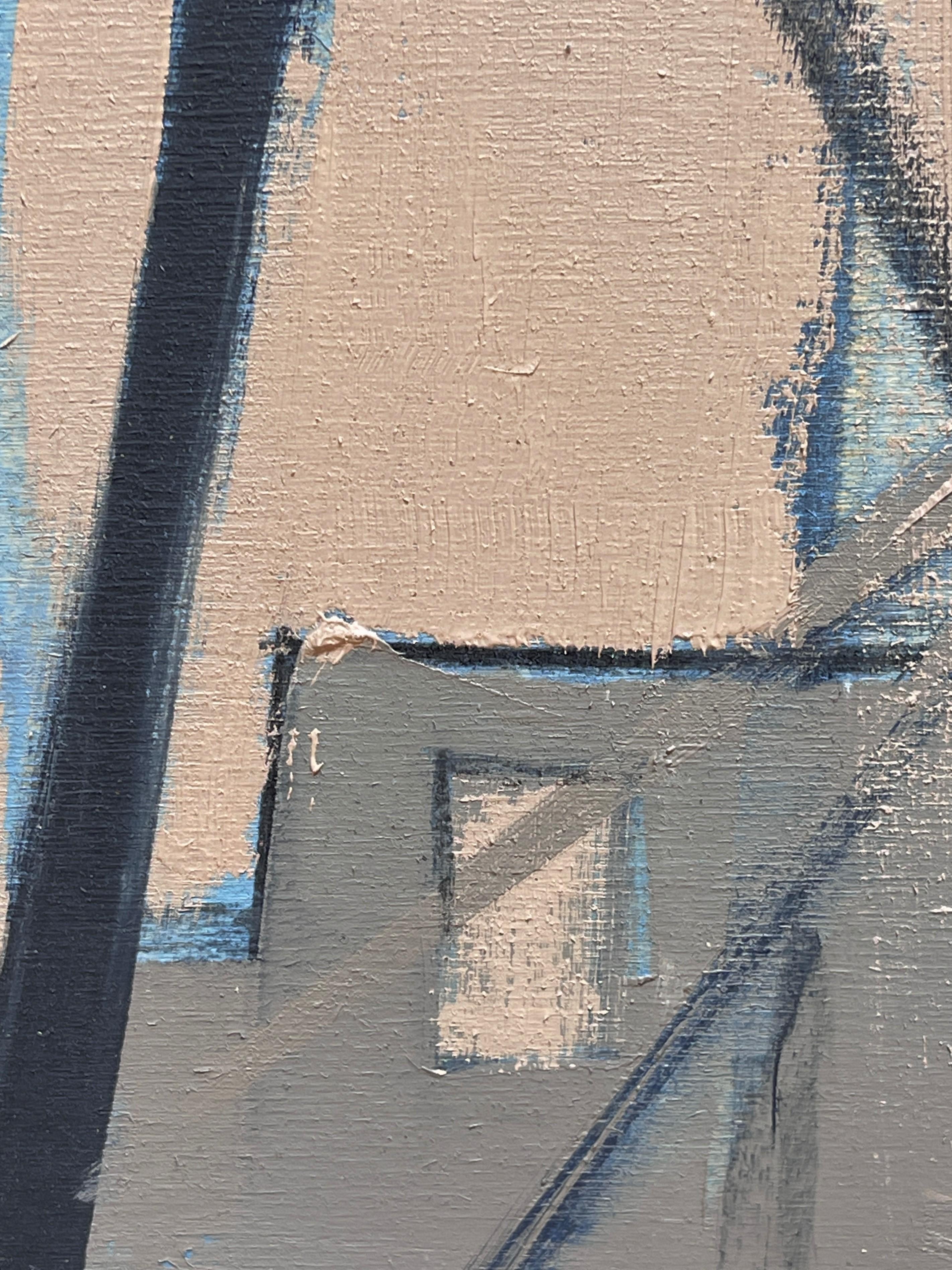 „Towers Three“ (2017) von Stephanie Hartshorn, Original Öl-Stadtlandschaftsgemälde im Angebot 2