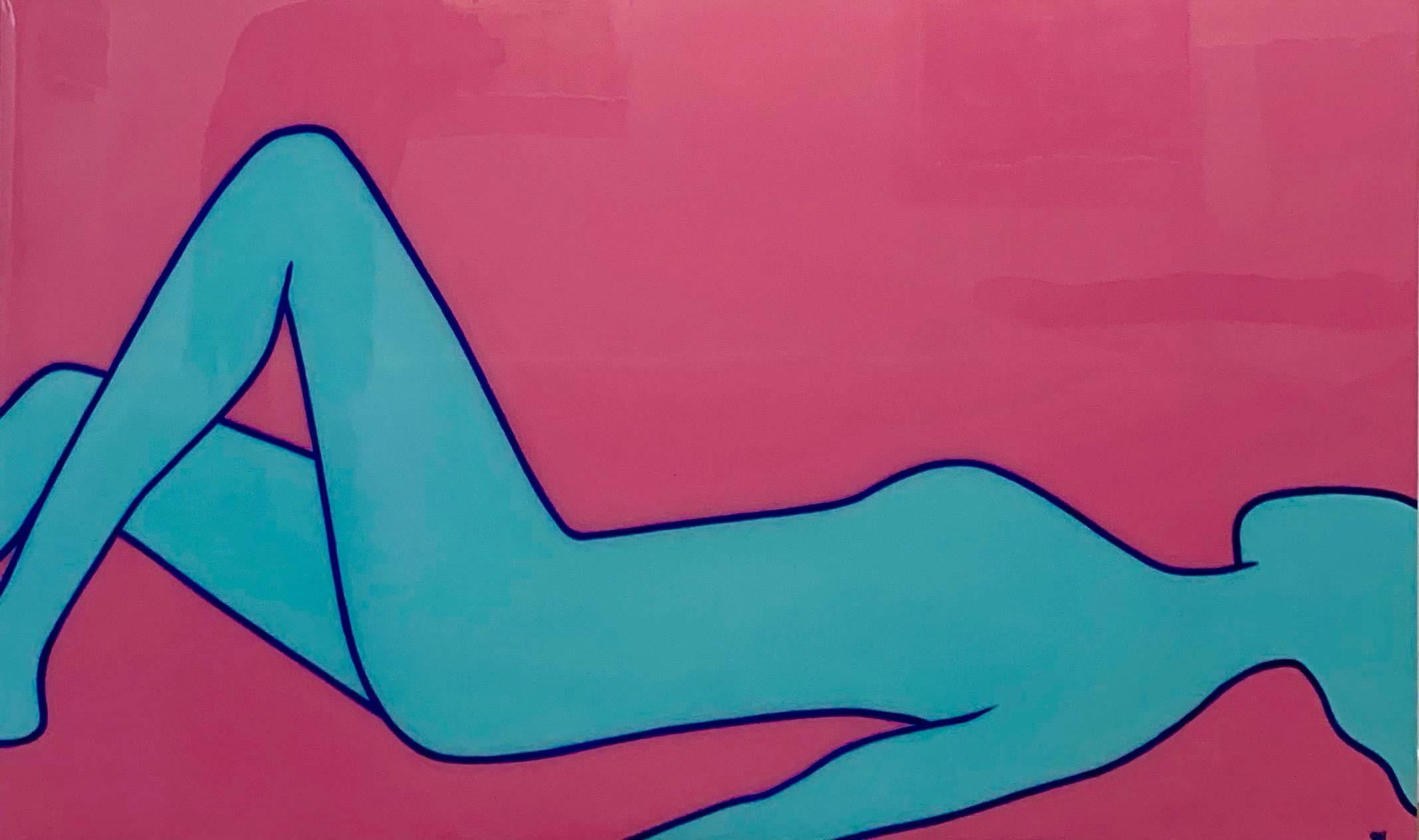 Repose in Blue - Painting by Stephanie Henderson