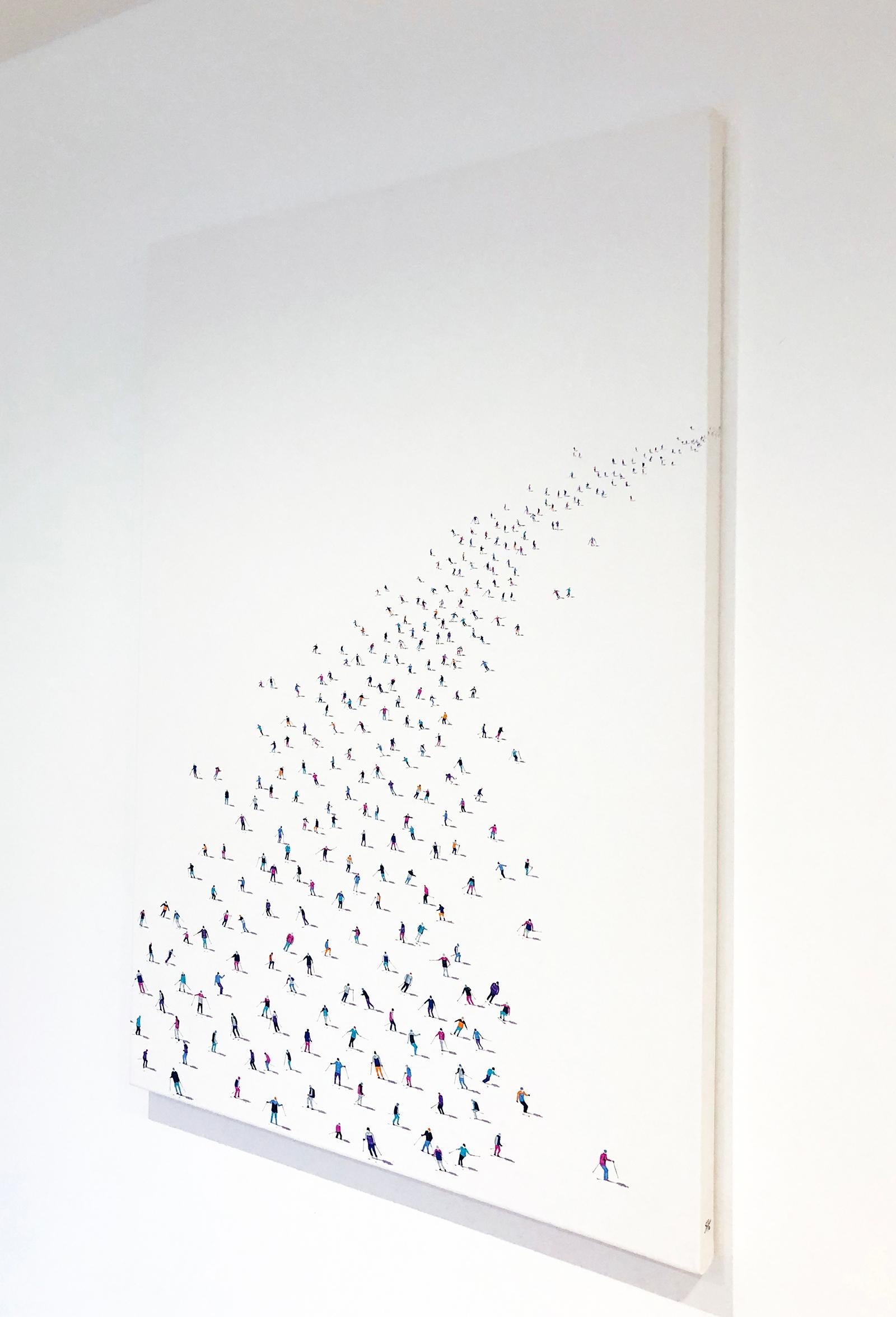 Frozen Planet 74 - original figurative Landschaftsmalerei - zeitgenössische Kunst (Surrealismus), Painting, von Stephanie Ho