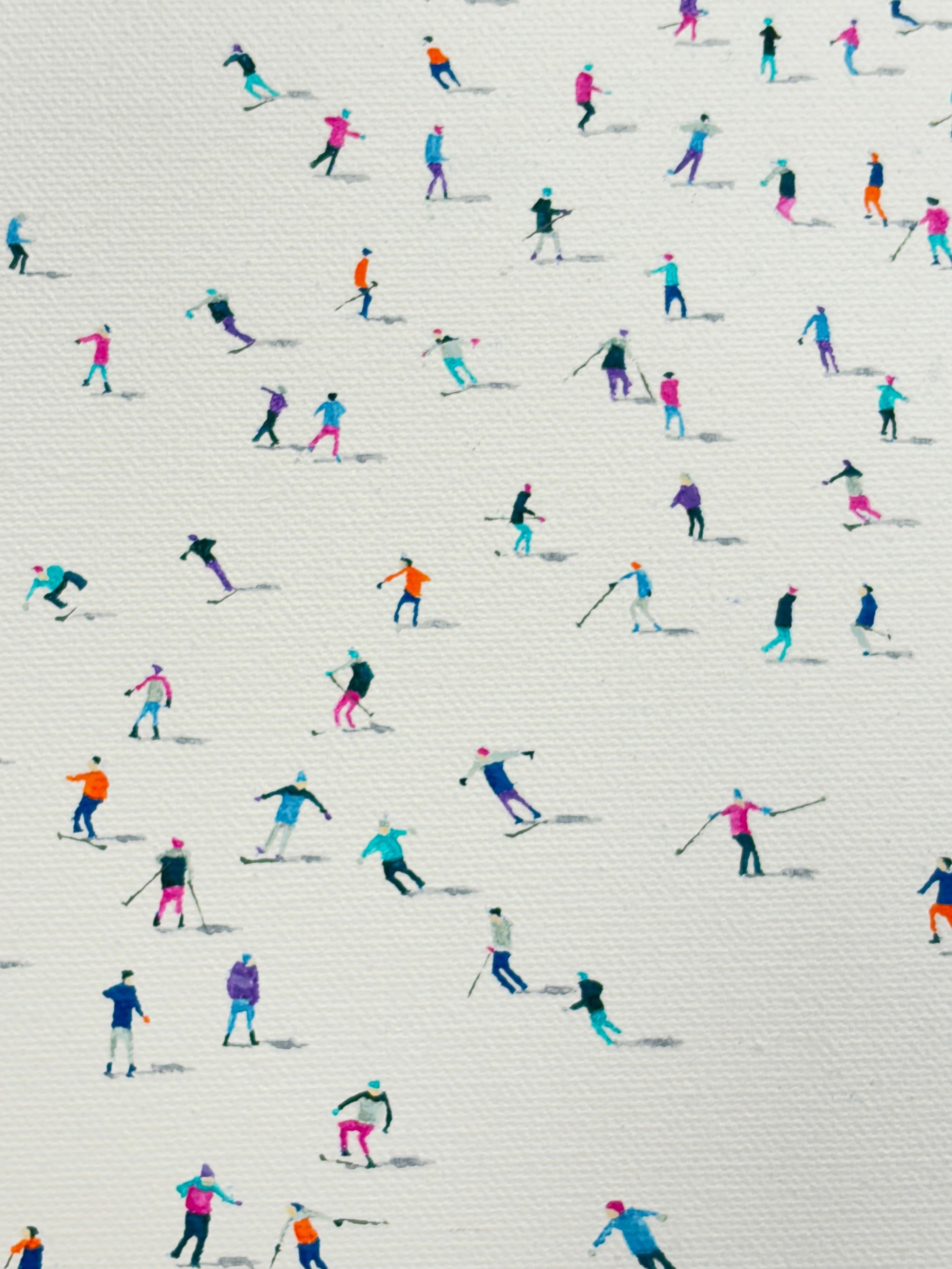 Frozen Planet 74 - original figurative landscape painting - contemporary Art