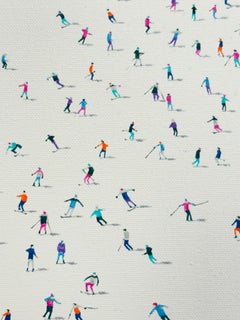 Frozen Planet 74 - original figurative landscape painting - contemporary Art