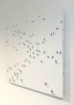 Frozen Planet 96- original modern figurative oil painting - contemporary Artwork