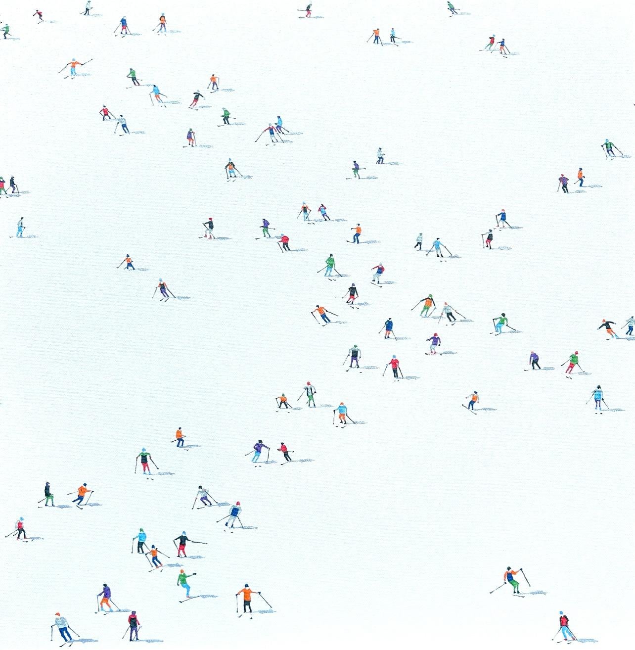 Frozen Planet 96- original modernes figuratives Ölgemälde - zeitgenössisches Kunstwerk