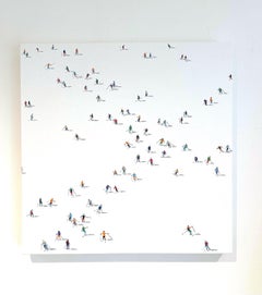 «Frozen Planet 96», óleo original sobre lienzo, arte figurativo contemporáneo