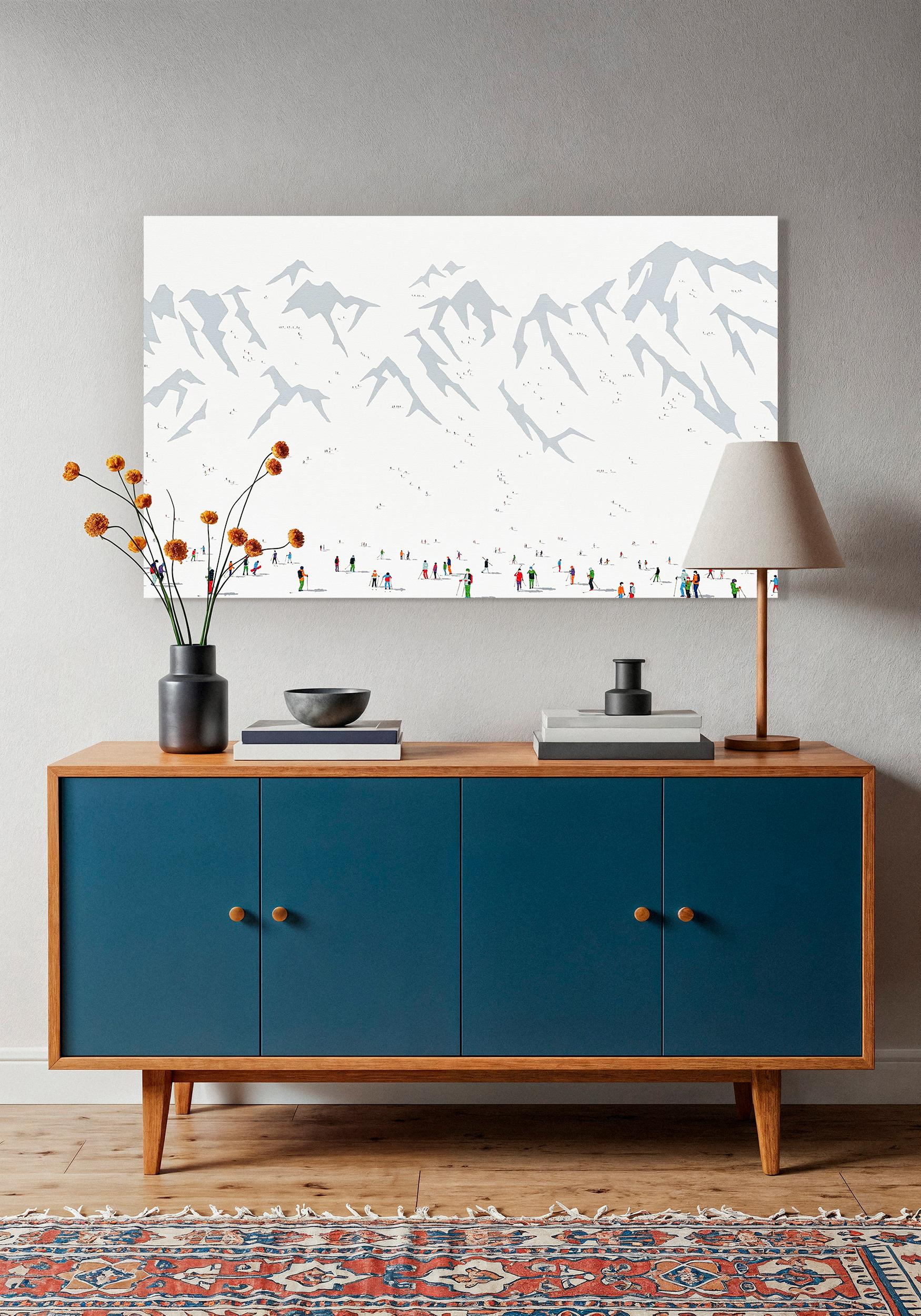Planète gelée 98 - Painting de Stephanie Ho