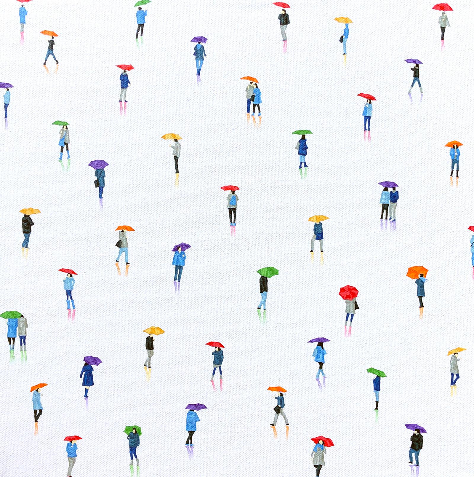 Stephanie Ho Figurative Painting – Regenbogen 17-original modern figurativ minimalismus ölgemälde-zeitgenössische kunst