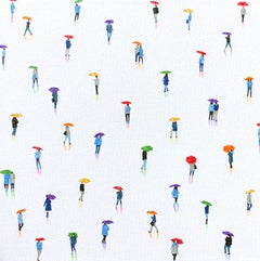 Rain-Bow 17- original modern figurative minimalism painting -contemporary Art