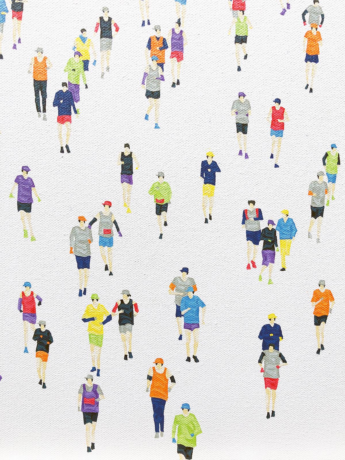 Das Rennen – Painting von Stephanie Ho
